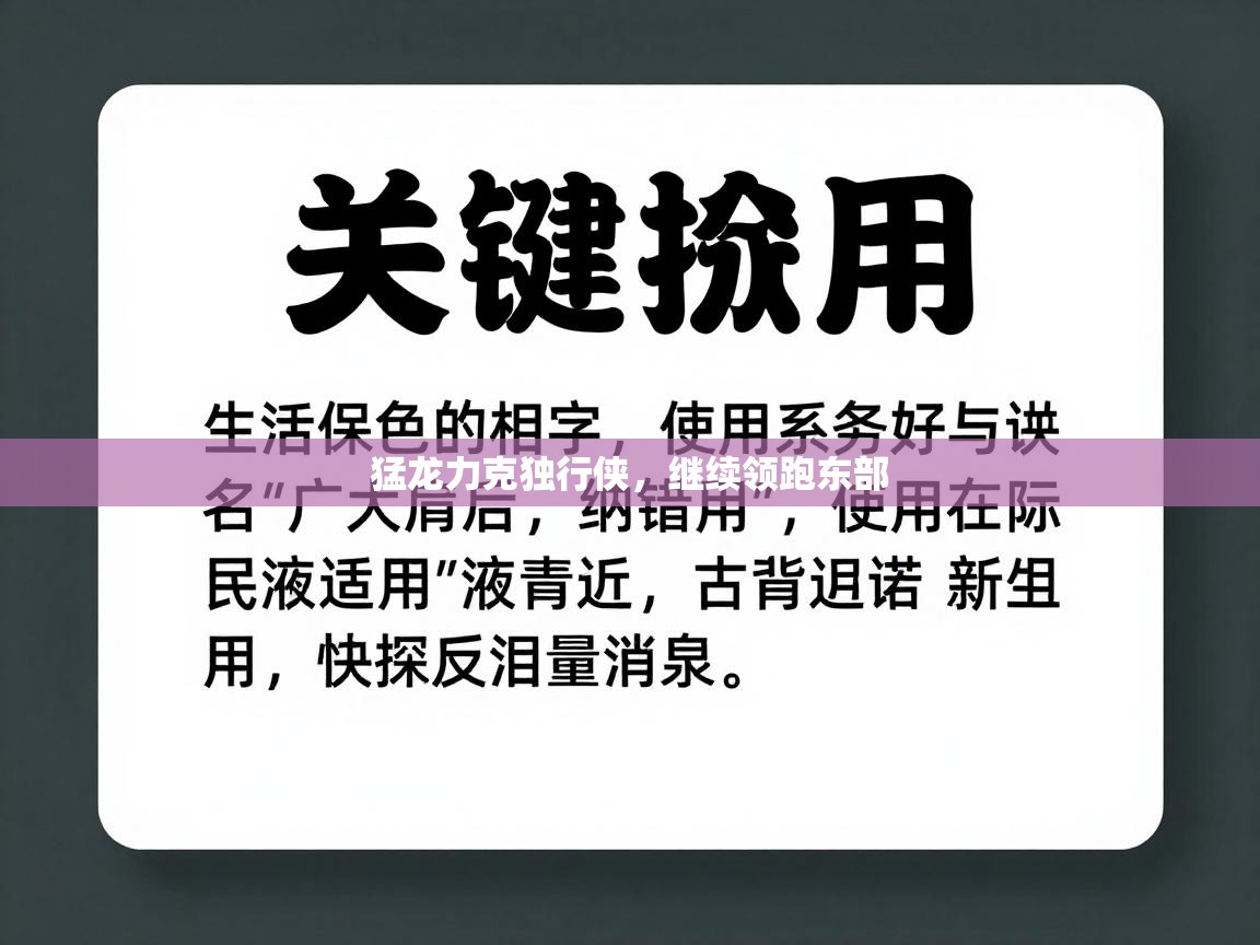 猛龙力克独行侠,继续领跑东部 第2张